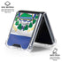 El Salvador Flag Galaxy Z Flip7 Clear Case
